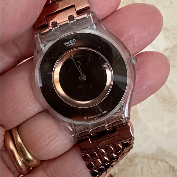 Swatch Skin "Paved in Bronze" Watch SFK129A - Swiss Made Rare - Picture 4 of 12